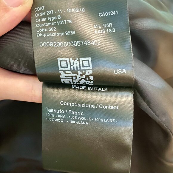 Raf Simons for Calvin Klein 205W39NYC x Pendleton Wool Fringe Coat - Size 2 - Picture 10 of 11